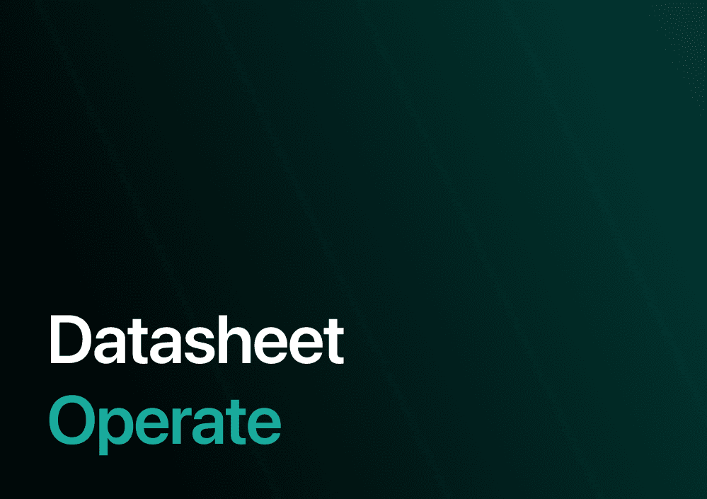 Operate Data Sheet